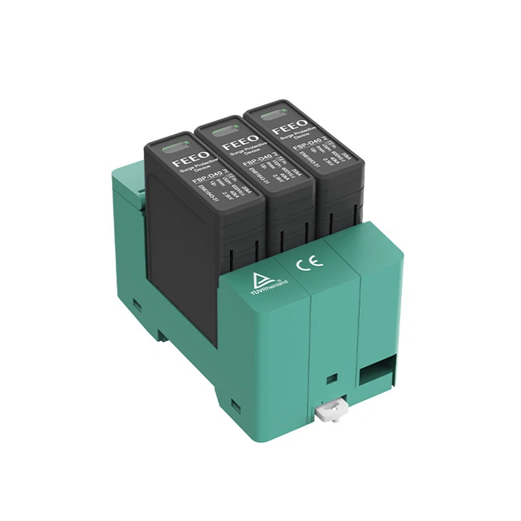 DC SPD 3P 1500VDC 20kA Solar PV Photovoltaic System Protector