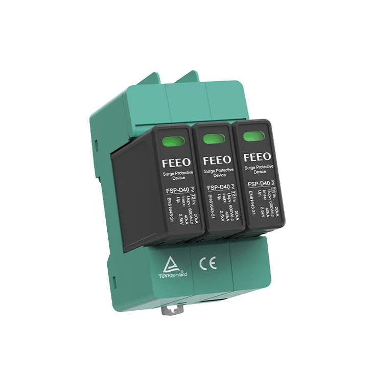 DC SPD 3P 1500VDC 20kA Solar PV Photovoltaic System Protector