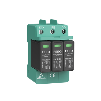 DC SPD 20KA 40KA Sistem Suria Peranti Pelindung Lonjakan DC SPD 1000V 1500V