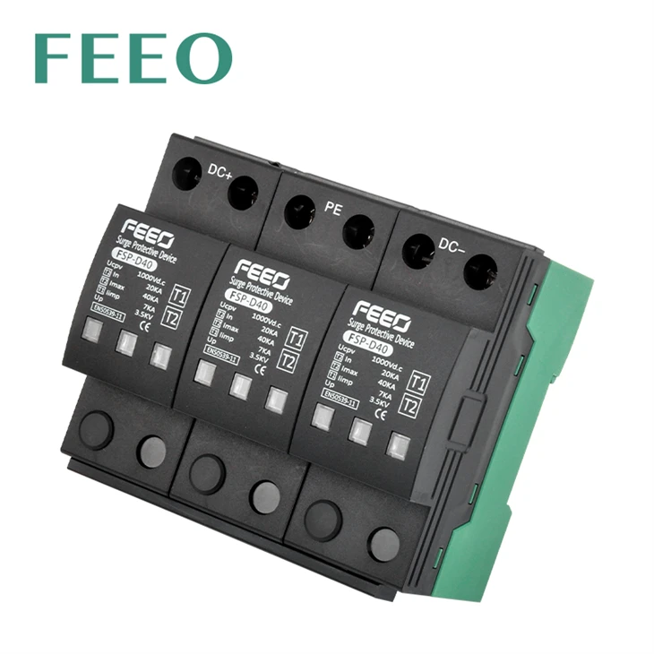2P 1500VDC T1+T2 Surge Protective Device