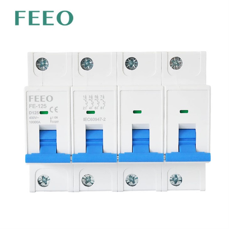 FE-125 4P AC Mini Circuit Breaker 125A AC MCB