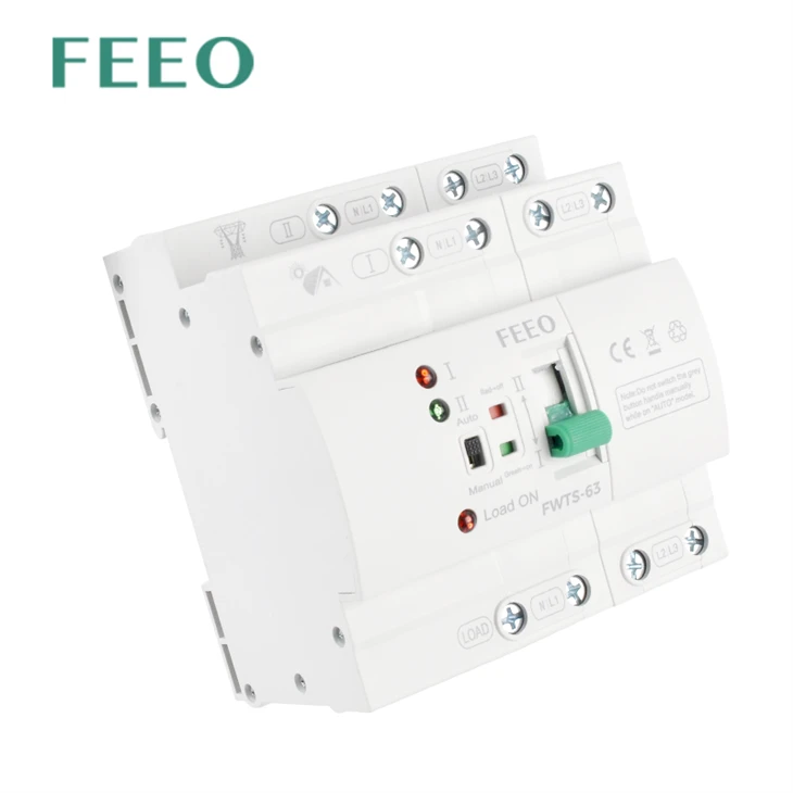 FEEO 63 Amp 4P 63A 3 Phase ATS Controller Integrated Circuit Changeover Switch Dual Automatic Selector Transfer Switch PC Type factory